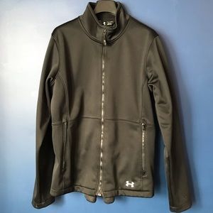 Under Armour Black Zip Up Jacket Size L Womens